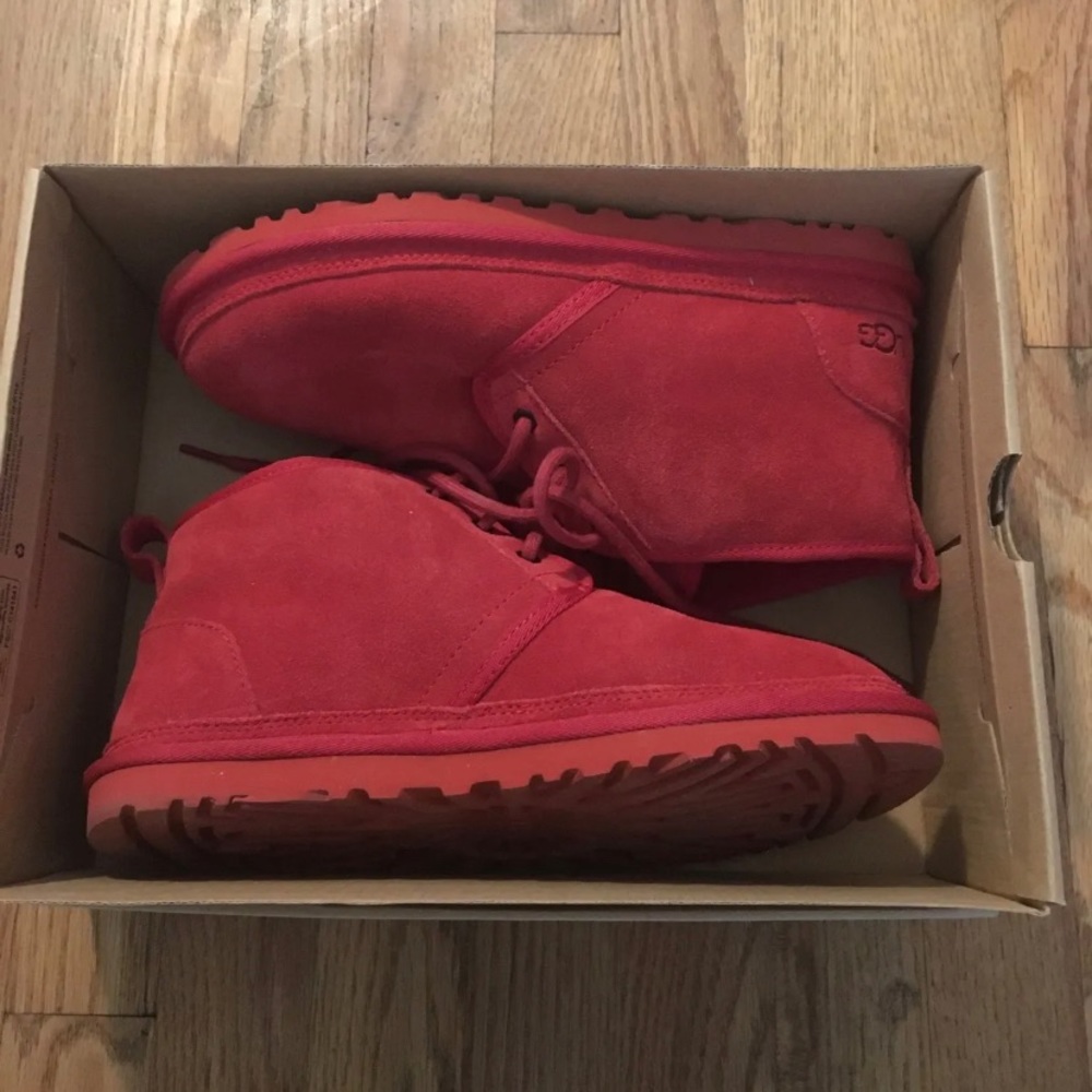 Woman's Boots UGG Neumel Suede Boots US Size 9 RED with Box